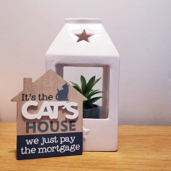 Cats house sign