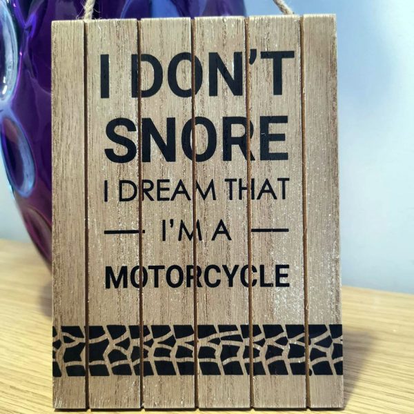 i don't snore sign