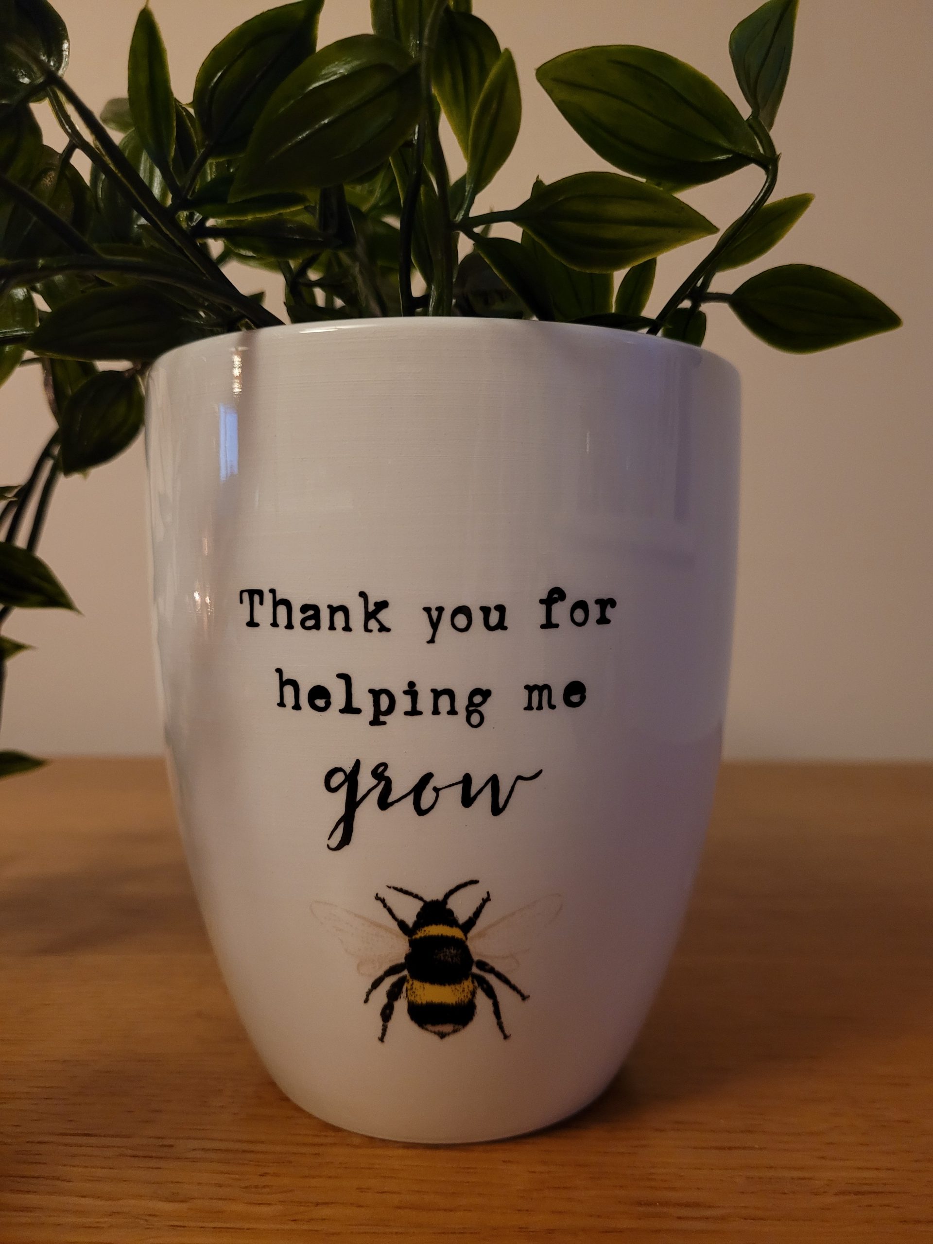 Thank You For Helping Me Grow Plant Pot My Style Home Decor Thank You For Helping Me Grow Plant Pot My Style Home Decor