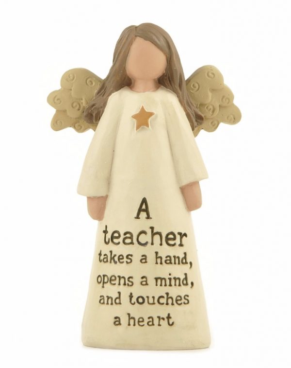 A perfect teacher gift to say thank you for helping your most precious ones to learn and grow in the form of a resin angel with a lovely quote